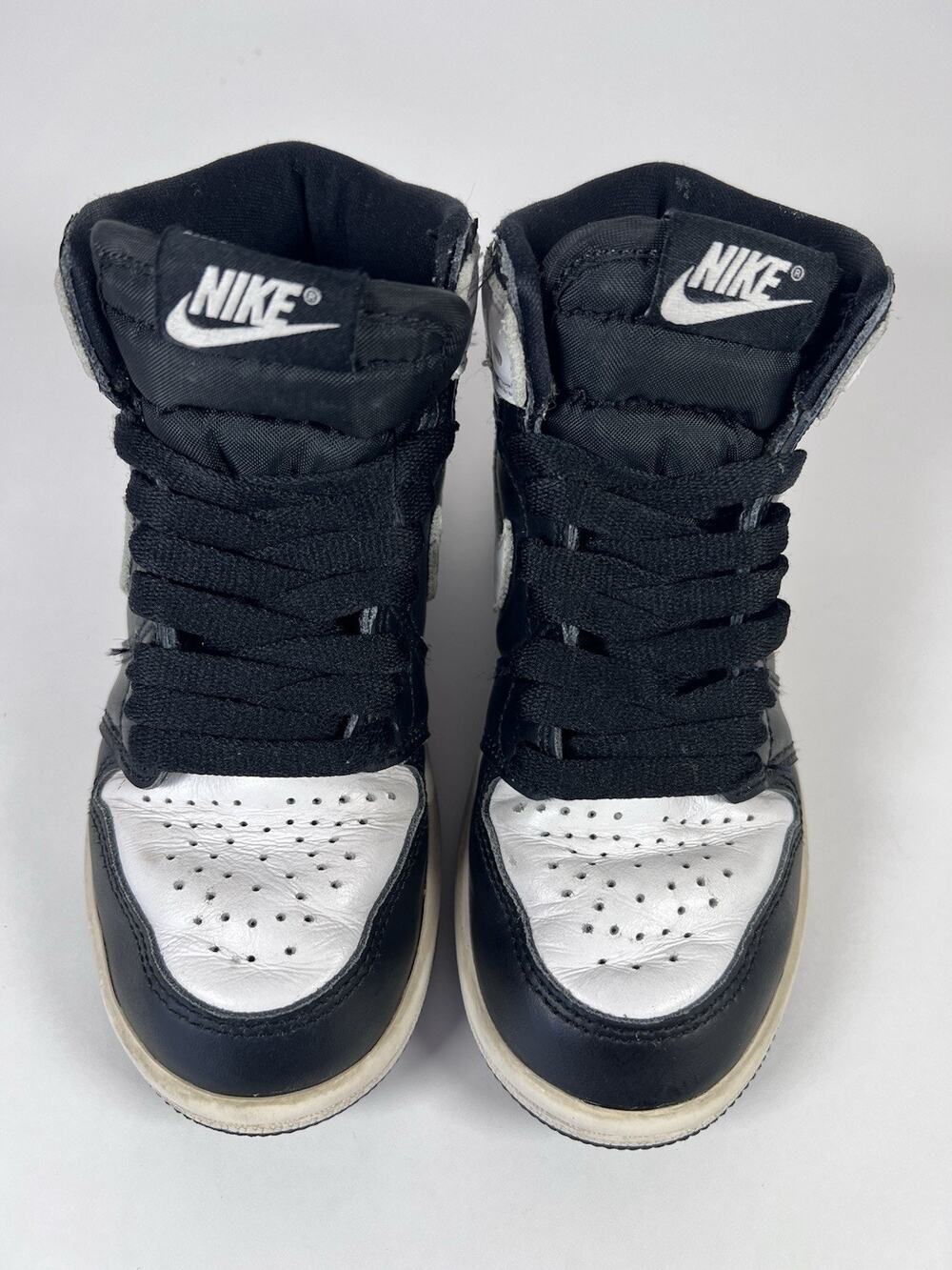 Nike Air Jordan 1 Retro High OG Black White FD1412-010 Kids Preschool Size 12C